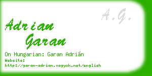 adrian garan business card