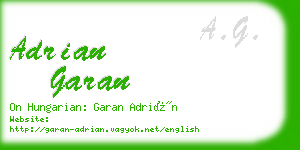 adrian garan business card